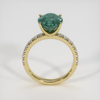 4.25 Ct. Greenish Blue Sapphire Ring, 14K Yellow Gold 3