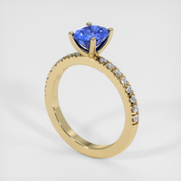 1.48 Ct. Blue Sapphire Ring, 14K Yellow Gold 2
