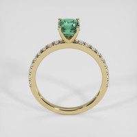 1.37 Ct. Bluish Green Sapphire Ring, 14K Yellow Gold 3