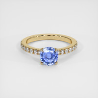 1.04 Ct. Blue Sapphire Ring, 14K Yellow Gold 1