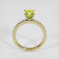 1.54 Ct. Yellowish Green Sapphire Ring, 14K Yellow Gold 3