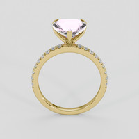 2.52 Ct. Pink Sapphire Ring, 14K Yellow Gold 3