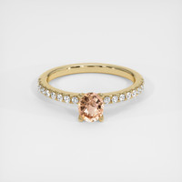 0.62 Ct. Sapphire Ring, 14K Yellow Gold 1