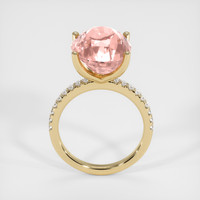 12.01 Ct. Padparadscha Sapphire Ring, 14K Yellow Gold 3