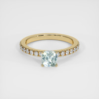 0.98 Ct. Sapphire Ring, 14K Yellow Gold 1