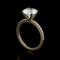 3.06 Ct. Sapphire Ring, 14K Yellow Gold 2