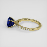 4.23 Ct. Blue Sapphire Ring, 14K Yellow Gold 4