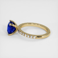 2.62 Ct. Blue Sapphire Ring, 14K Yellow Gold 4
