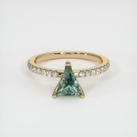 0.93 Ct. Sapphire Ring, 14K Yellow Gold 1