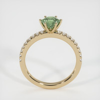 0.89 Ct. Green Sapphire Ring, 14K Yellow Gold 3