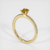0.47 Ct. Sapphire Ring, 14K Yellow Gold 2