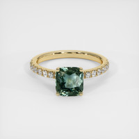 2.10 Ct. Sapphire Ring, 14K Yellow Gold 1