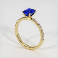 1.01 Ct. Sapphire Ring, 18K Yellow Gold 2