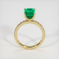 1.55 Ct. Emerald Ring, 18K Yellow Gold 3