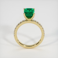 1.35 Ct. Emerald Ring, 18K Yellow Gold 3