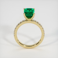 1.25 Ct. Emerald Ring, 18K Yellow Gold 3