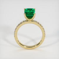 1.32 Ct. Emerald Ring, 18K Yellow Gold 3