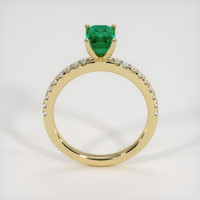 1.12 Ct. Emerald Ring, 18K Yellow Gold 3