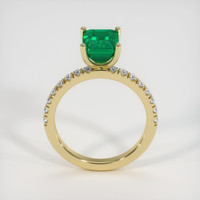 1.78 Ct. Emerald Ring, 18K Yellow Gold 3