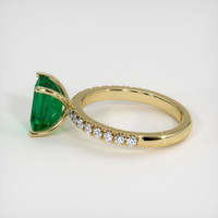 1.78 Ct. Emerald Ring, 18K Yellow Gold 4