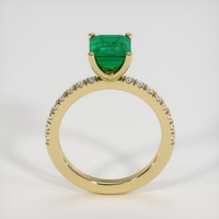 2.22 Ct. Emerald Ring, 18K Yellow Gold 3