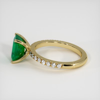 2.22 Ct. Emerald Ring, 18K Yellow Gold 4