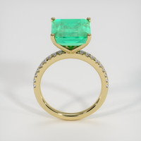 5.59 Ct. Emerald Ring, 18K Yellow Gold 3