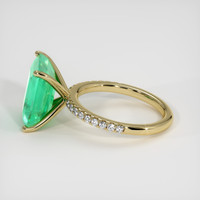 5.59 Ct. Emerald Ring, 18K Yellow Gold 4