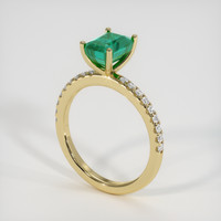 1.83 Ct. Emerald Ring, 18K Yellow Gold 2