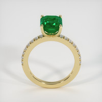 2.26 Ct. Emerald Ring, 18K Yellow Gold 3