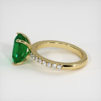 2.26 Ct. Emerald Ring, 18K Yellow Gold 4