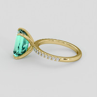 3.72 Ct. Emerald Ring, 18K Yellow Gold 4