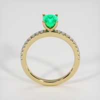 1.28 Ct. Emerald Ring, 18K Yellow Gold 3
