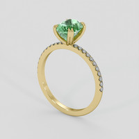 2.37 Ct. Emerald Ring, 18K Yellow Gold 2