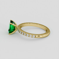 1.54 Ct. Emerald Ring, 18K Yellow Gold 4