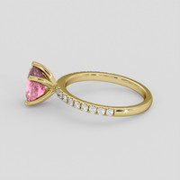 1.06 Ct. Pink Spinel Ring, 18K Yellow Gold 4