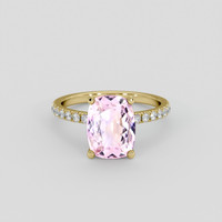 1.75 Ct. Pink Spinel Ring, 18K Yellow Gold 1
