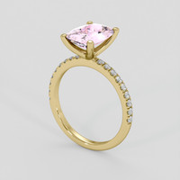 1.75 Ct. Pink Spinel Ring, 18K Yellow Gold 2