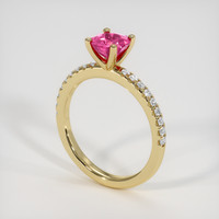 0.81 Ct. Gemstone Ring, 18K Yellow Gold 2