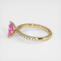 1.21 Ct. Sapphire Ring, 18K Yellow Gold 4