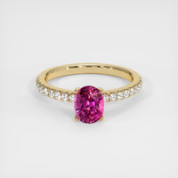 1.45 Ct. Sapphire Ring, 18K Yellow Gold 1