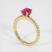 1.45 Ct. Sapphire Ring, 18K Yellow Gold 2