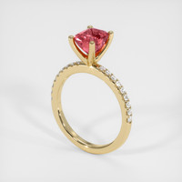 2.03 Ct. Padparadscha Sapphire Ring, 18K Yellow Gold 2