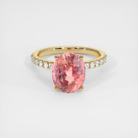 4.50 Ct. Sapphire Ring, 18K Yellow Gold 1
