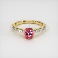1.07 Ct. Sapphire Ring, 18K Yellow Gold 1