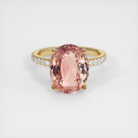 8.08 Ct. Sapphire Ring, 18K Yellow Gold 1