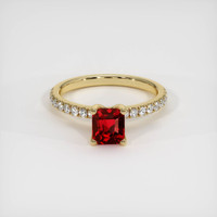 1.65 Ct. Ruby Ring, 18K Yellow Gold 1