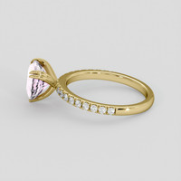 2.52 Ct. Pink Sapphire Ring, 18K Yellow Gold 4