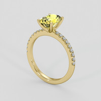 2.03 Ct. Yellow Sapphire Ring, 18K Yellow Gold 2