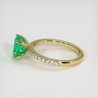 1.55 Ct. Emerald Ring, 18K Yellow Gold 4